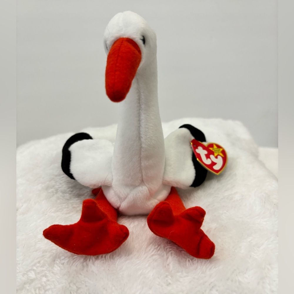 Ty Beanie Baby “Stilts” White/NWT
